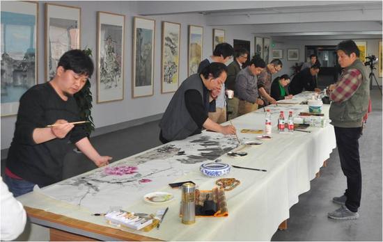 具象水墨首展走進菏澤大德藝術館，探索當代水墨繪畫新路徑